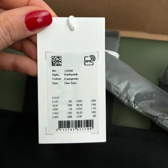 NWT Rains Backpack, Evergreen - Picture 4 of 4